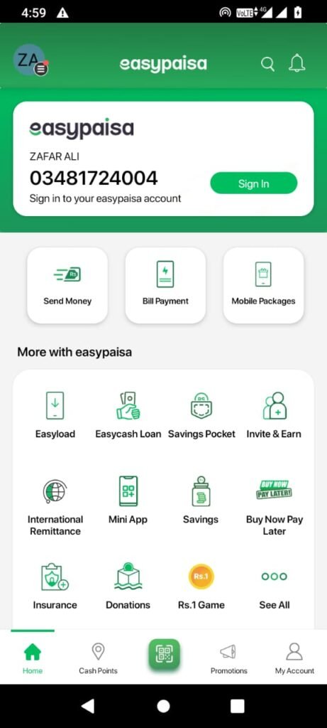 How to pay lesco bill with easypaisa