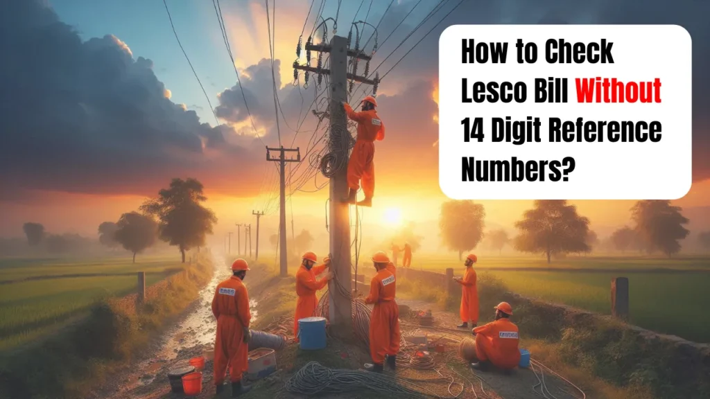 How to Check Lesco Bill Without 14 Digit Reference Numbers?